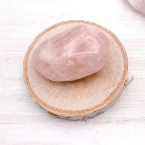 Rose Quartz, Large Tumbled Crystal, Hand Stone, Palm Crystal - 1 Per Order